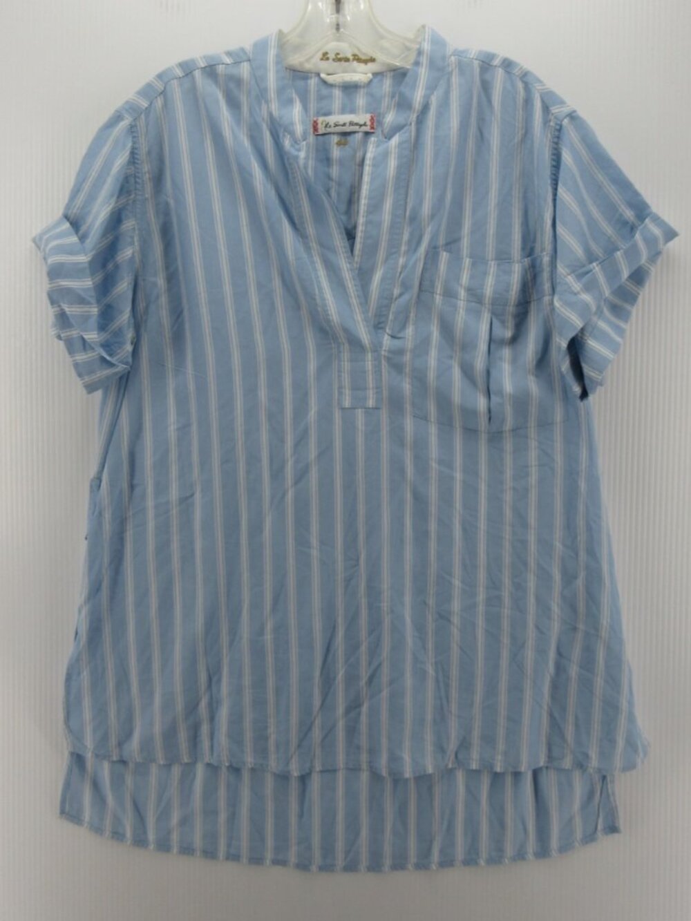 Le Sarte Pettegole Top 44 Blouse Pullover Striped Hi Low Medium